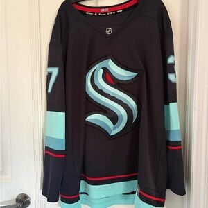 Fanatics Kraken Navy and Red Jersey